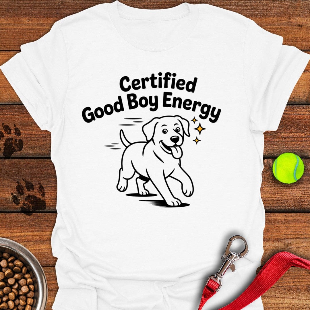 Certified Good Boy Energy T-Shirt White