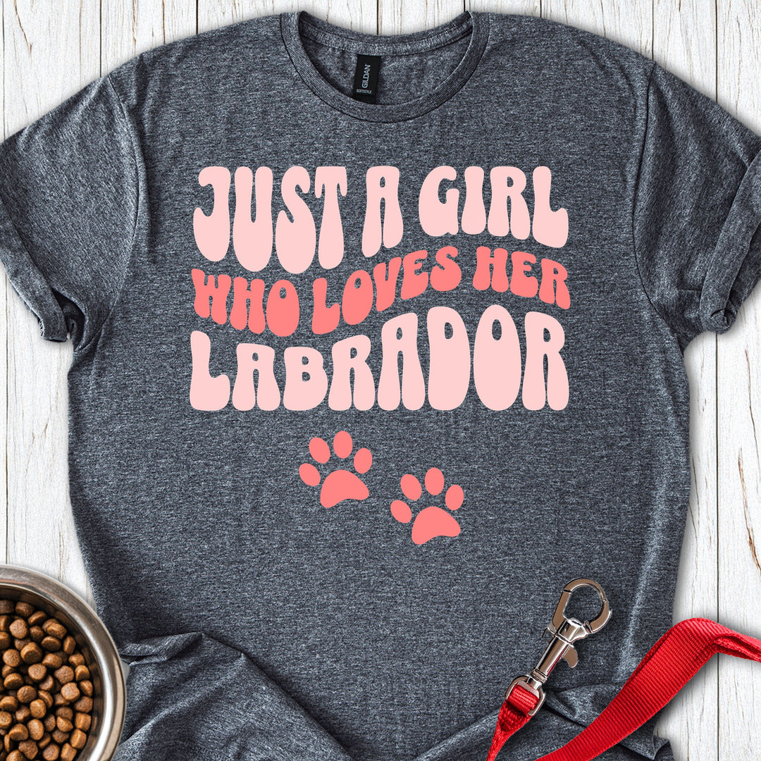 A Girl Who Loves Her Lab Dark Heather