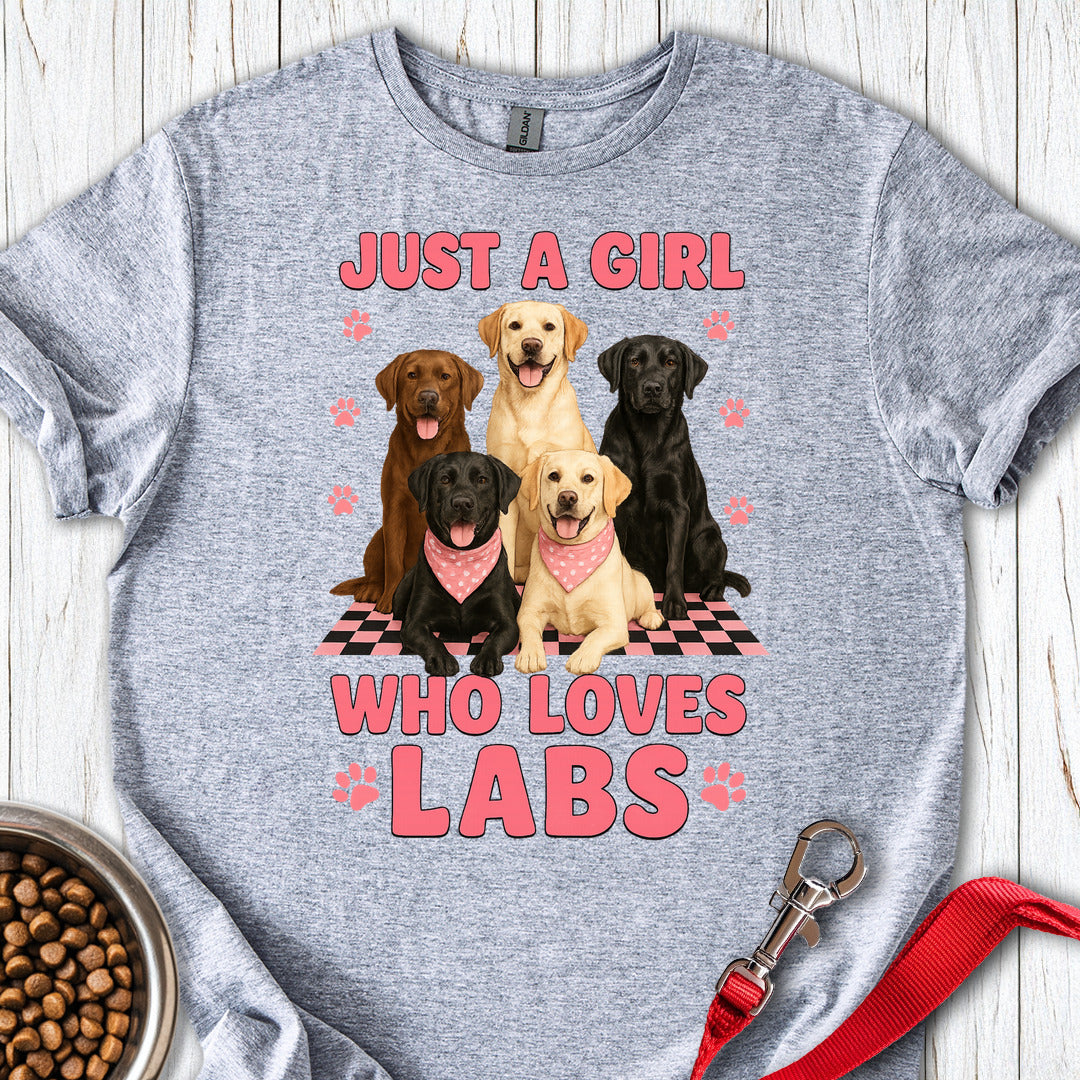 A Girl Who Loves Labs Sport Grey