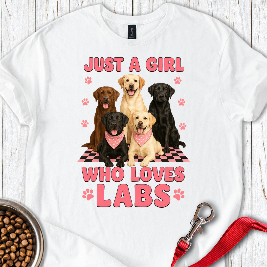 A Girl Who Loves Labs White