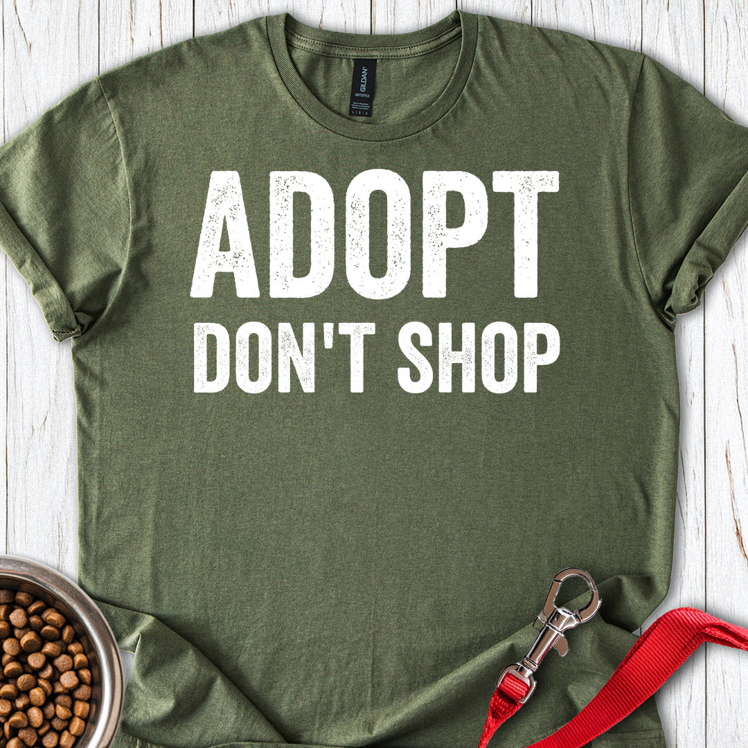 Adopt Don't Shop Rescue Military Green