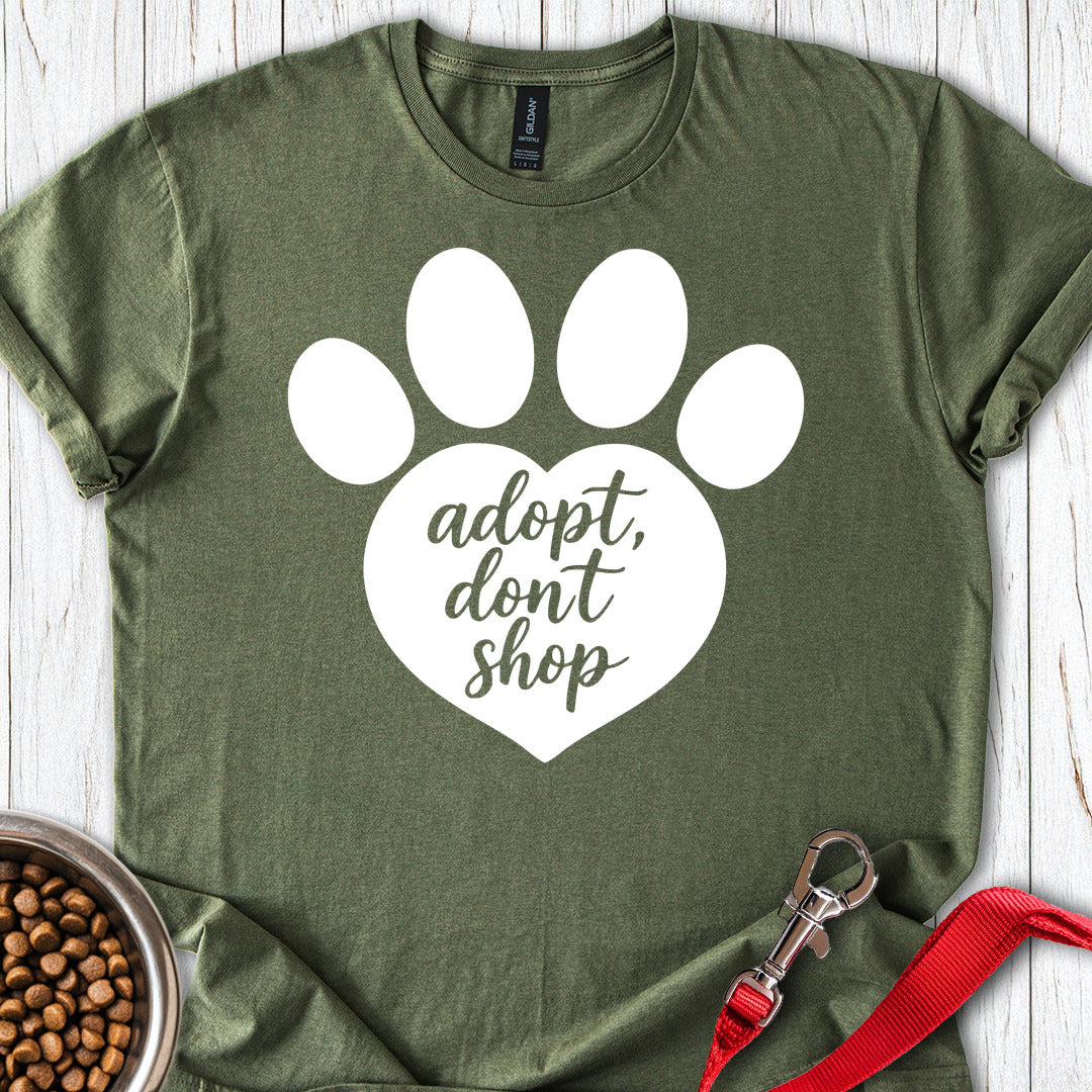 Adopt Don't Shop Rescue Military Green
