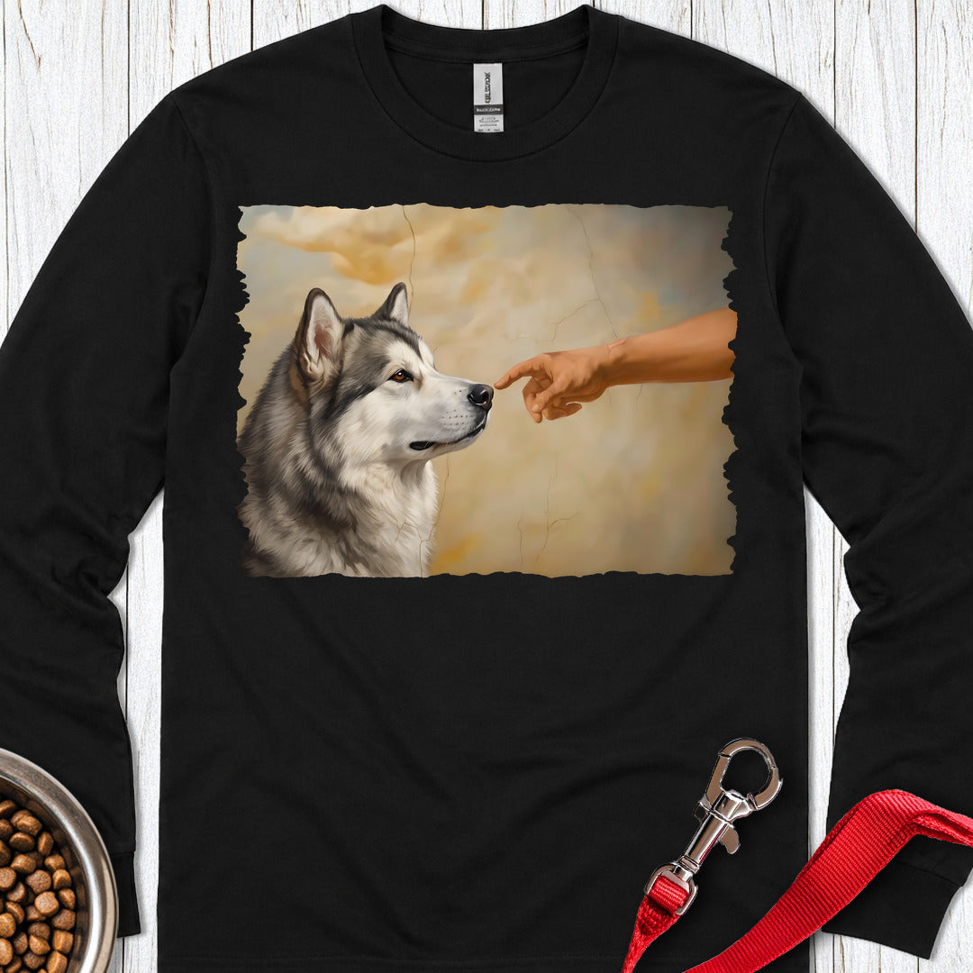 Alaskan Malamute Creation Long Sleeve — Black