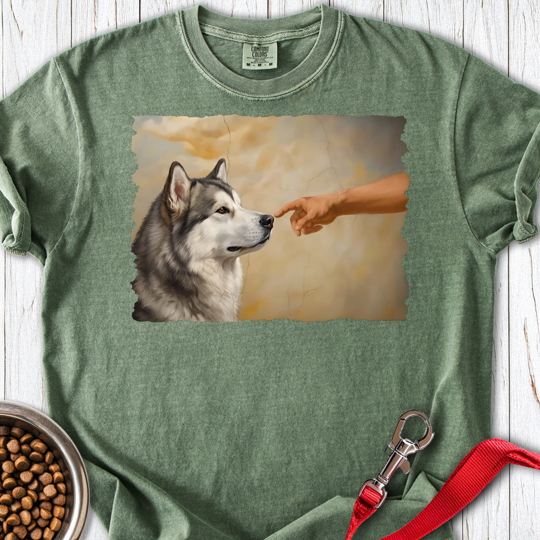 Alaskan Malamute Creation Premium Tee — Moss
