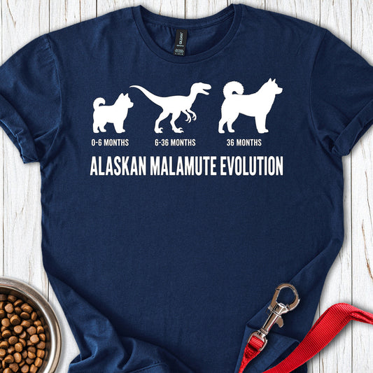 Alaskan Malamute Evolution Navy