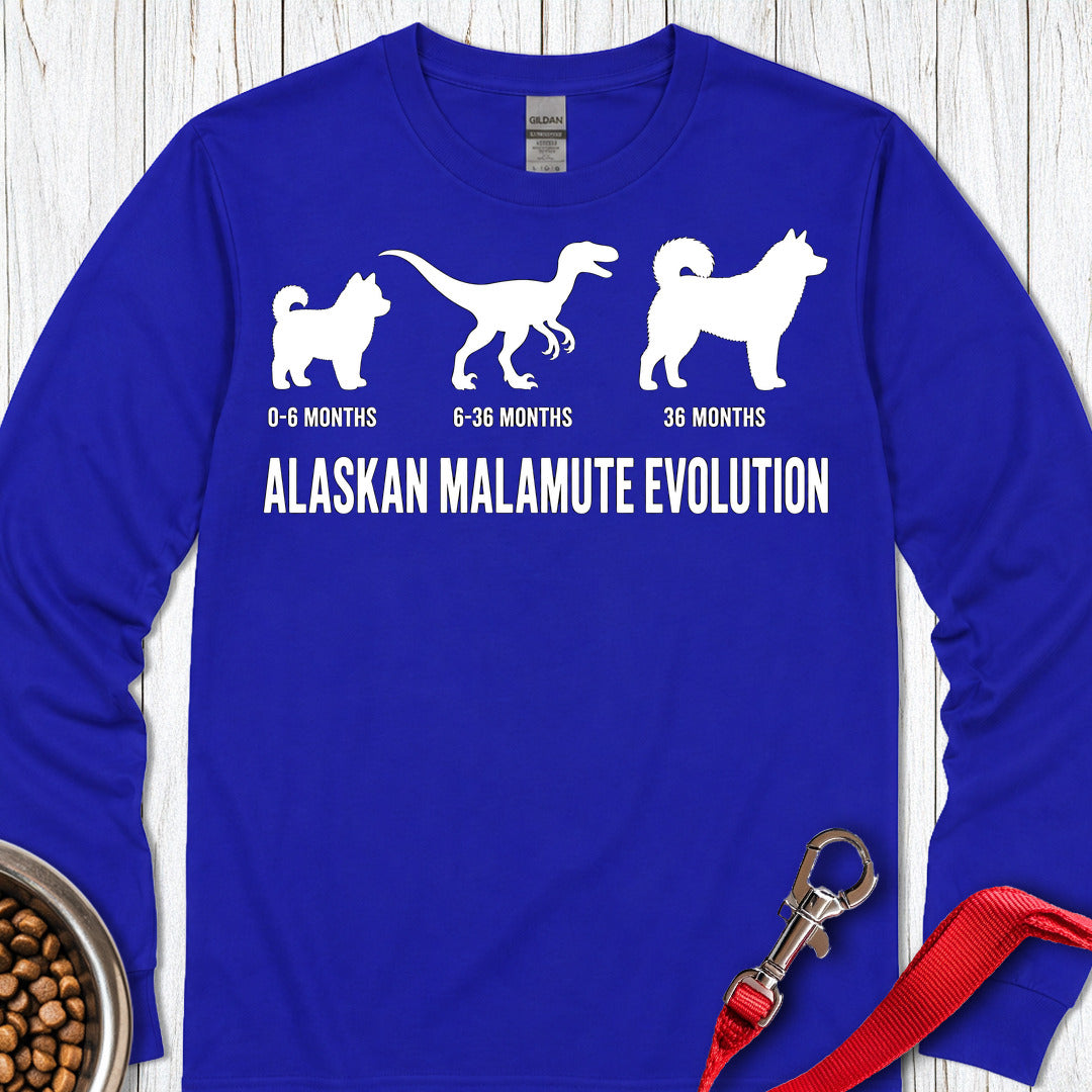 Alaskan Malamute Evolution Long Sleeve — Royal