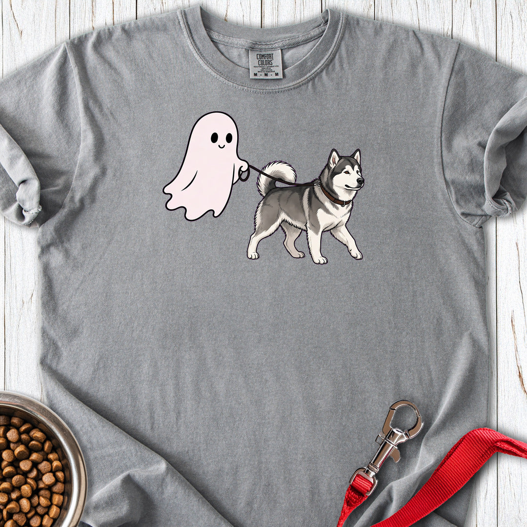 Alaskan Malamute Ghost Walk Premium Tee — Grey
