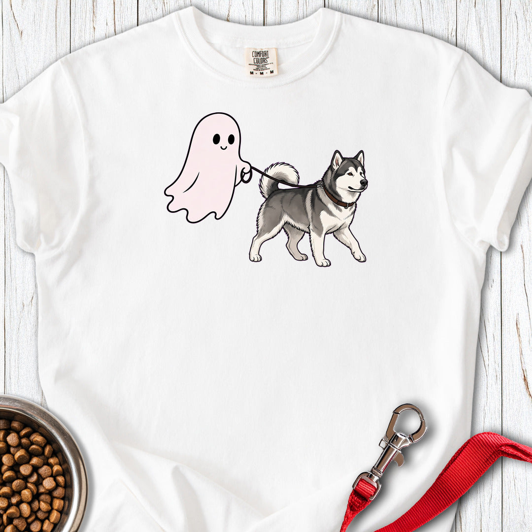 Alaskan Malamute Ghost Walk Premium Tee — White