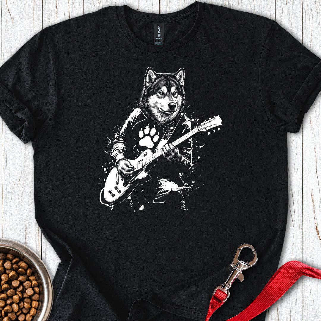 Alaskan Malamute Guitar — Black