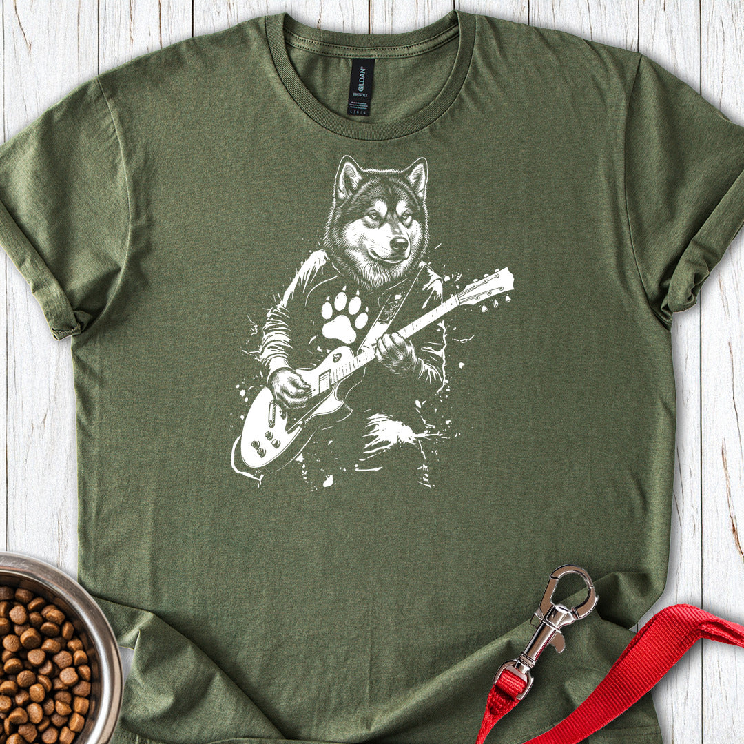 Alaskan Malamute Guitar — Military Green