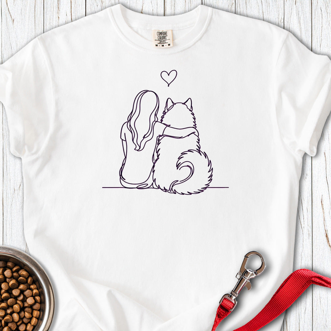 Alaskan Malamute Hug Premium Tee — White