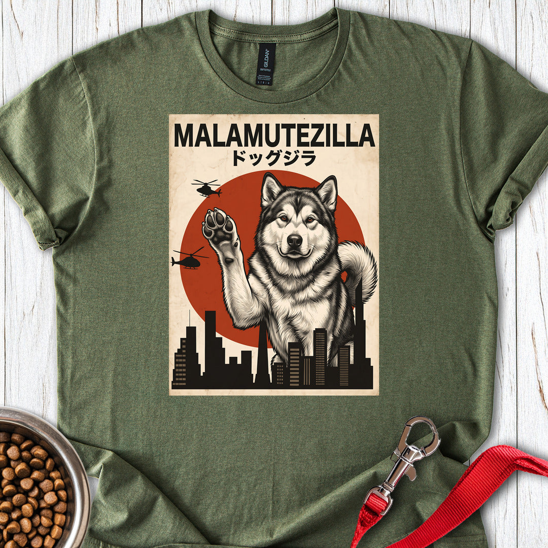Alaskan Malamute Malamutezilla — Military Green