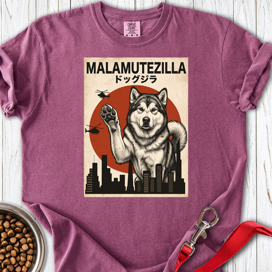 Alaskan Malamute Malamutezilla Premium Tee — Berry