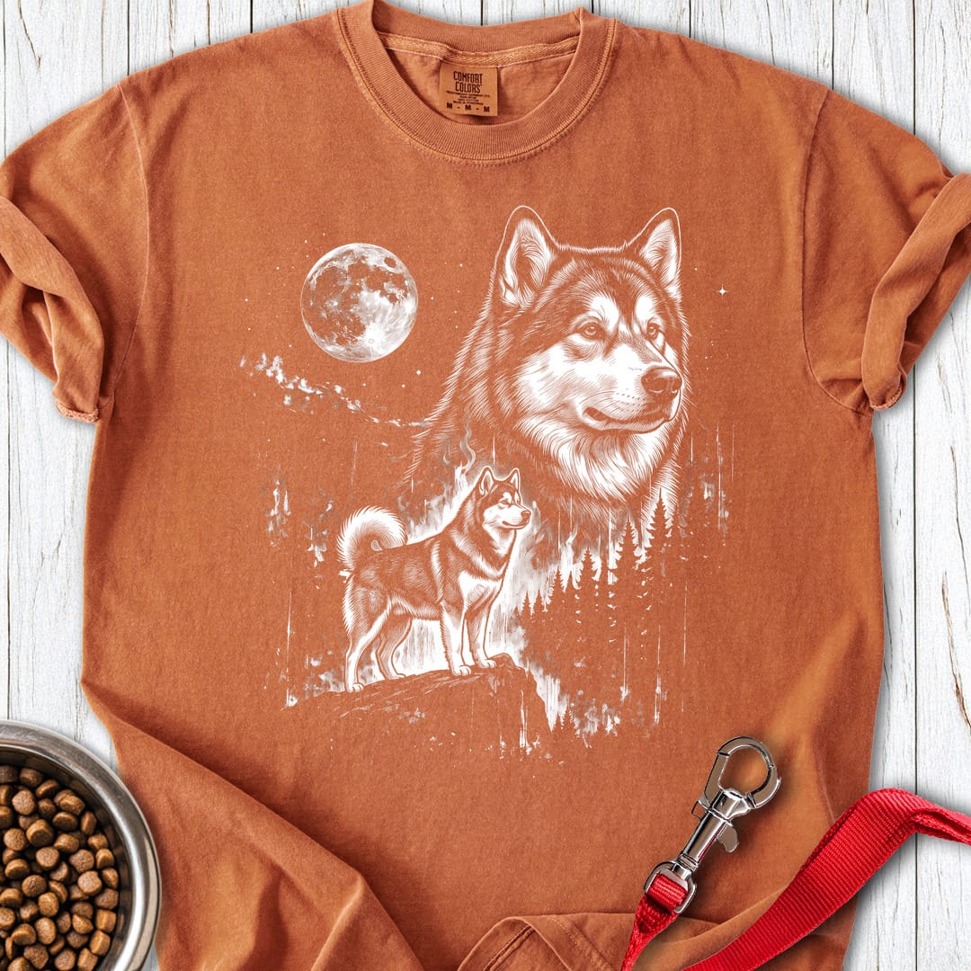 Alaskan Malamute Moonlight Premium Tee Yam