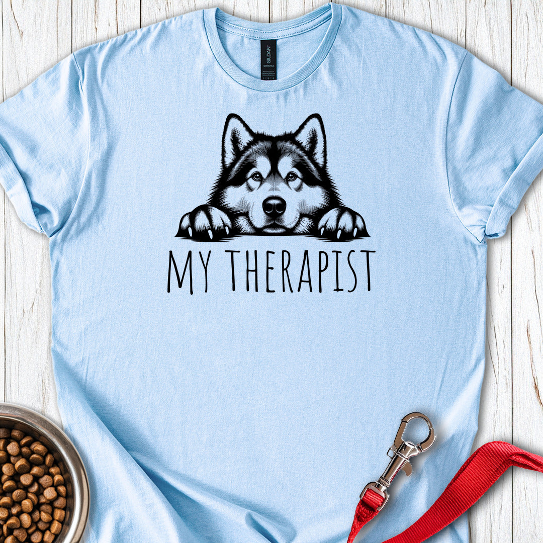 Alaskan Malamute My Therapist — Light Blue