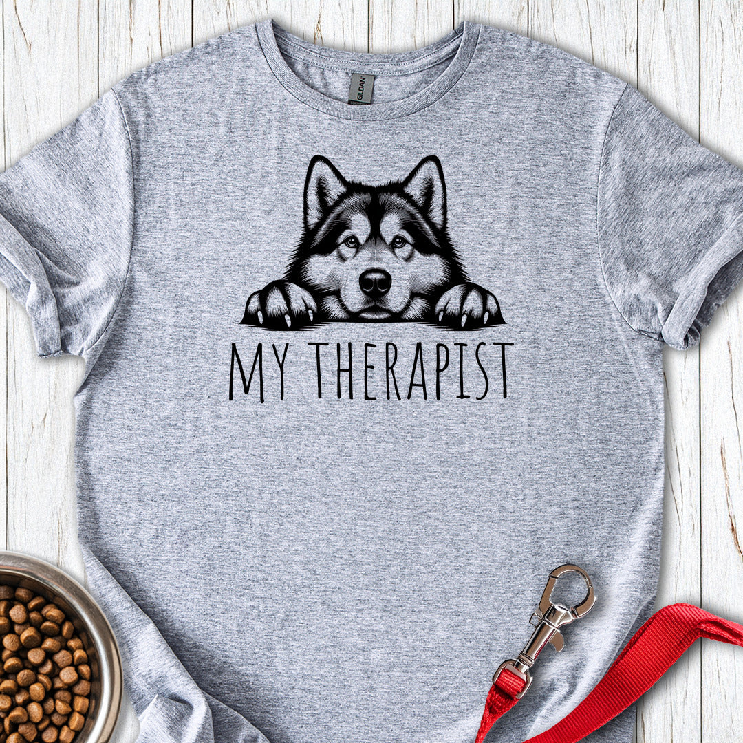Alaskan Malamute My Therapist — Sport Grey