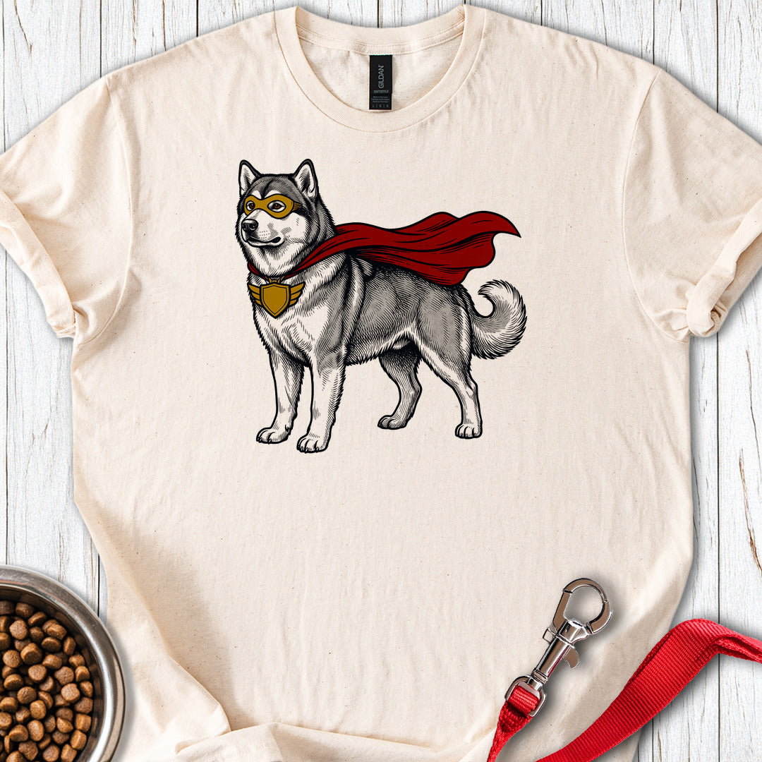 Alaskan Malamute Superhero — Natural