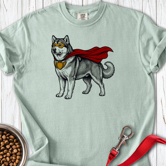 Alaskan Malamute Superhero Premium Tee — Bay