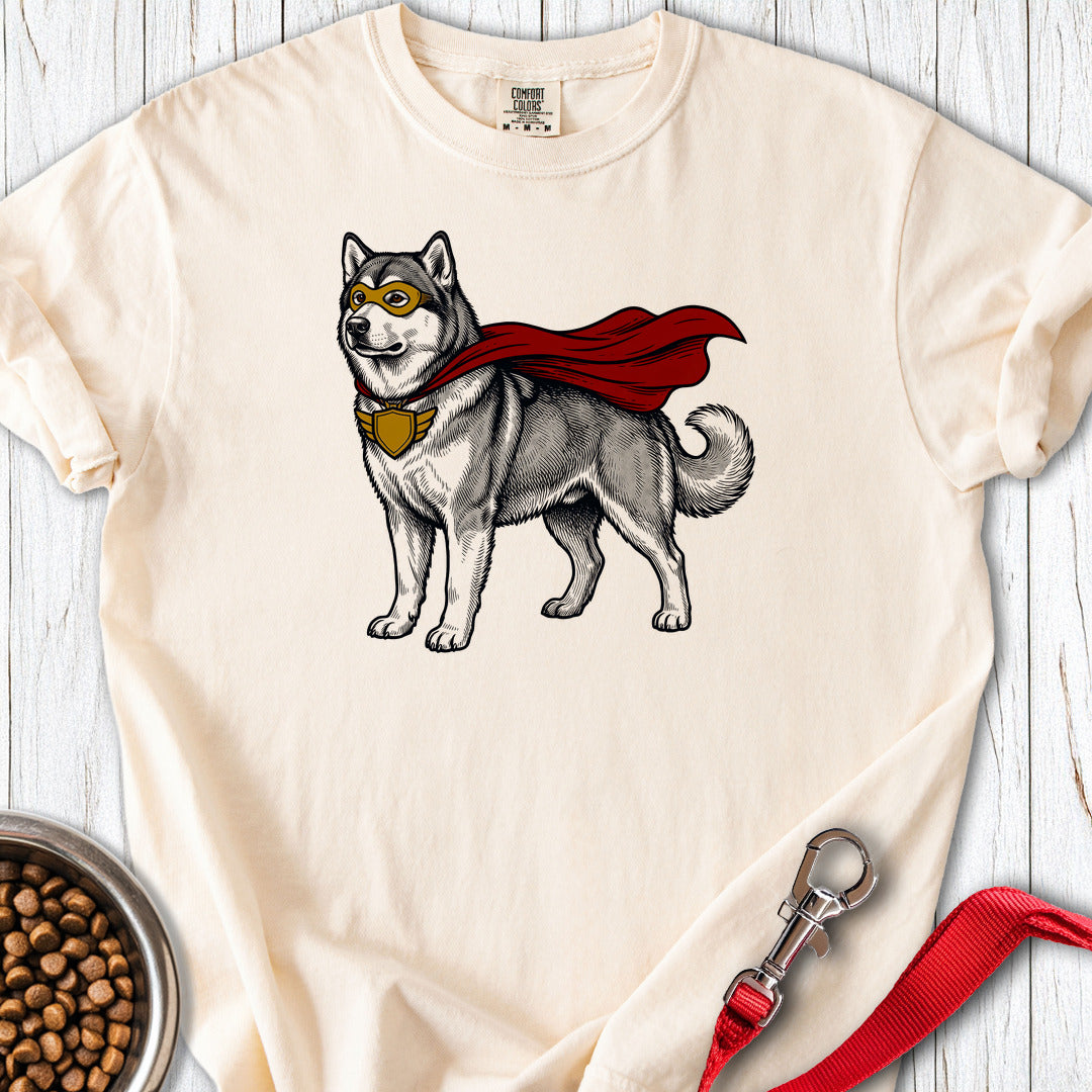 Alaskan Malamute Superhero Premium Tee — Ivory