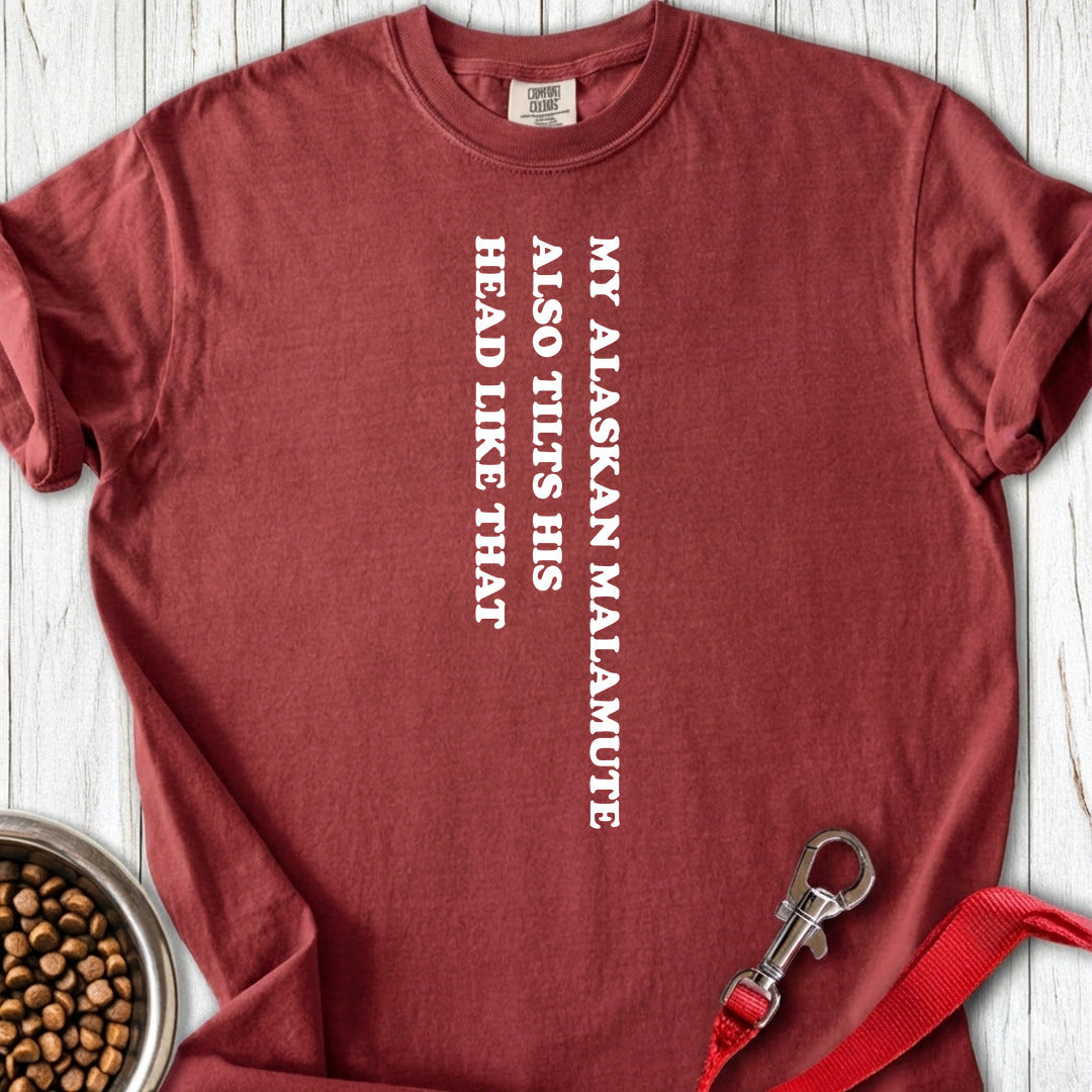 Alaskan Malamute Tilts His Head Premium Tee Brick