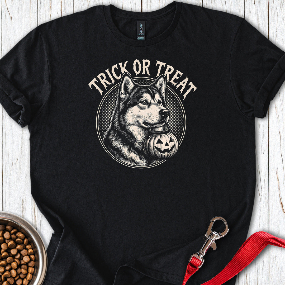 Alaskan Malamute Trick Or Treat — Black