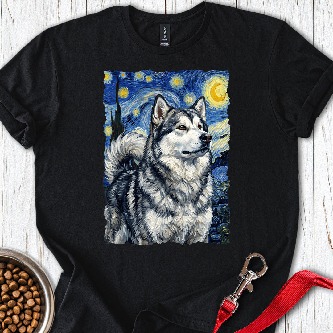 Alaskan Malamute Van Gogh — Black