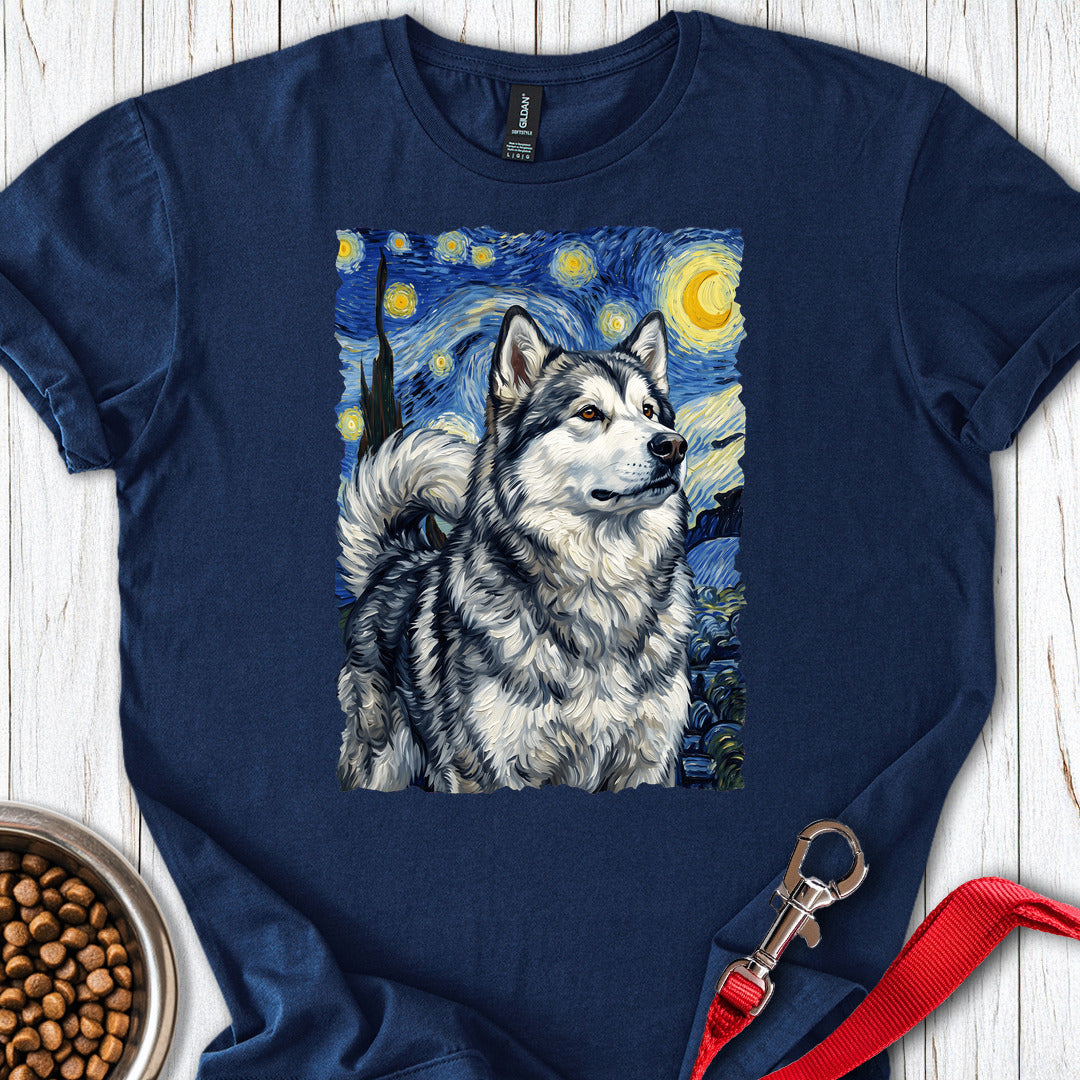 Alaskan Malamute Van Gogh — Navy