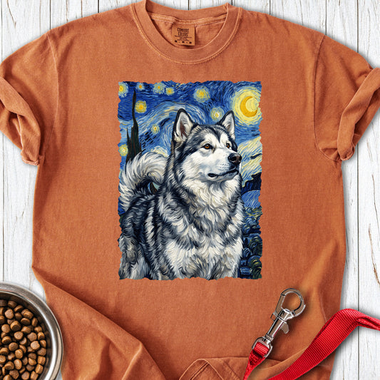 Alaskan Malamute Van Gogh Premium Tee — Yam