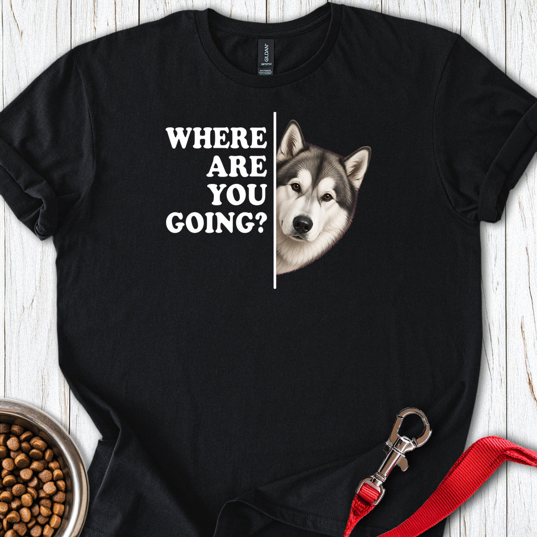 Alaskan Malamute Where Are You Going — Black