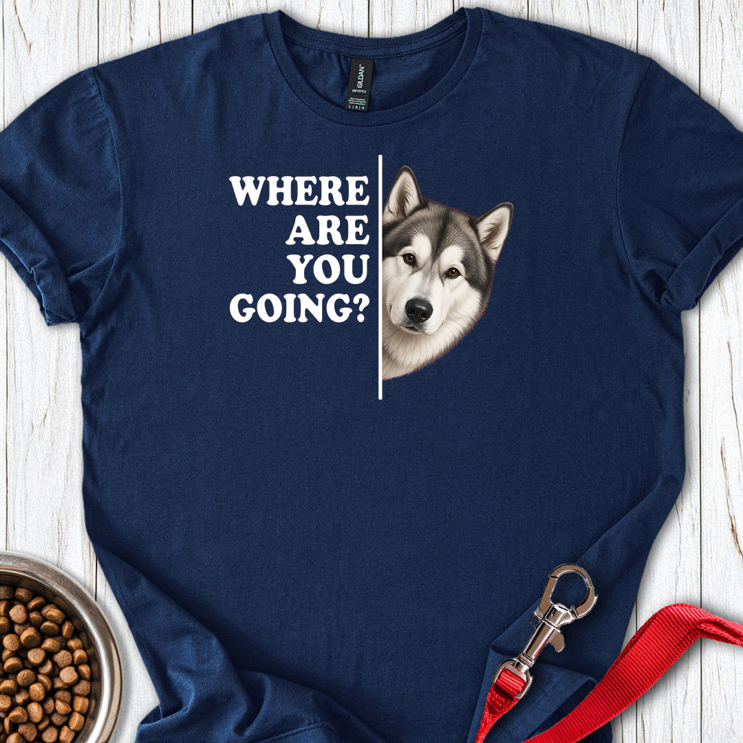 Alaskan Malamute Where Are You Going — Navy