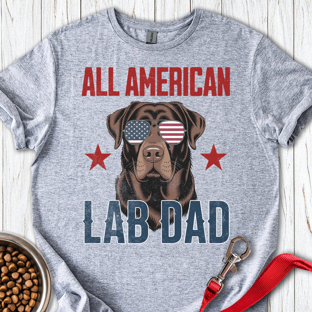 All American Chocolate Lab Dad Sport Grey