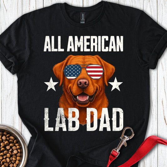 All American Fox Red Lab Dad Black