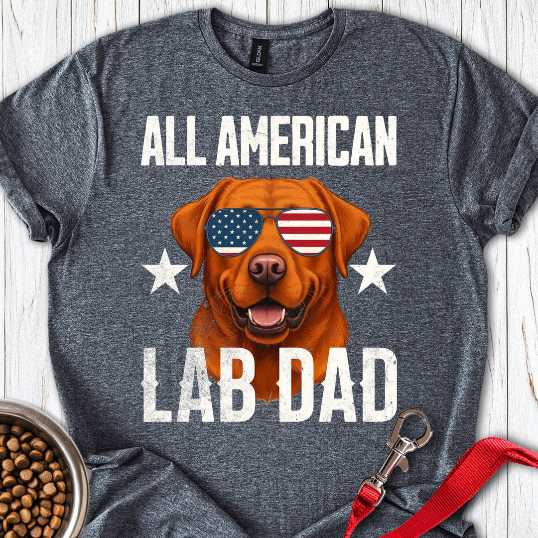 All American Fox Red Lab Dad Dark Heather