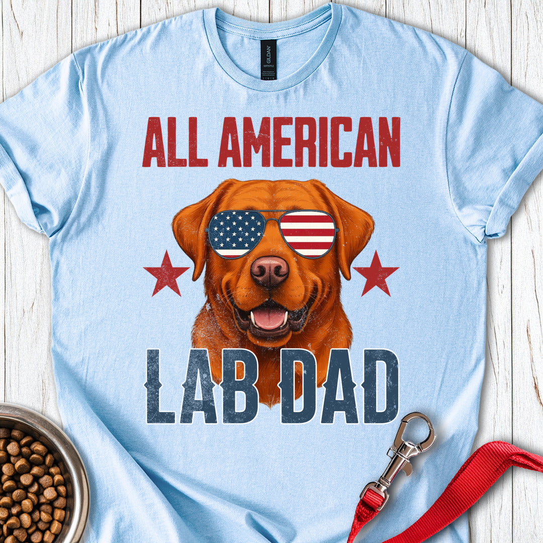 All American Fox Red Lab Dad Light Blue