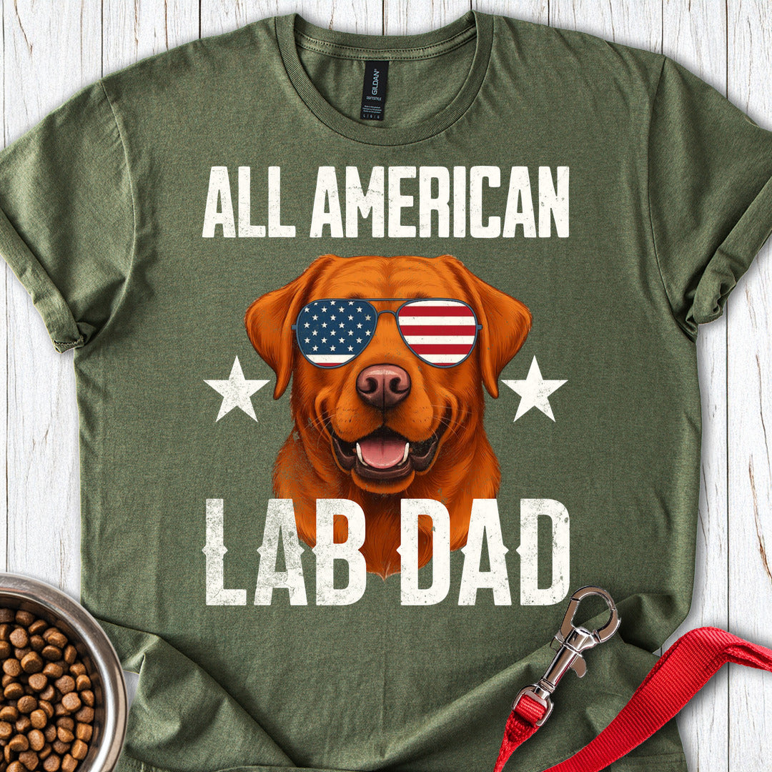 All American Fox Red Lab Dad Military Green