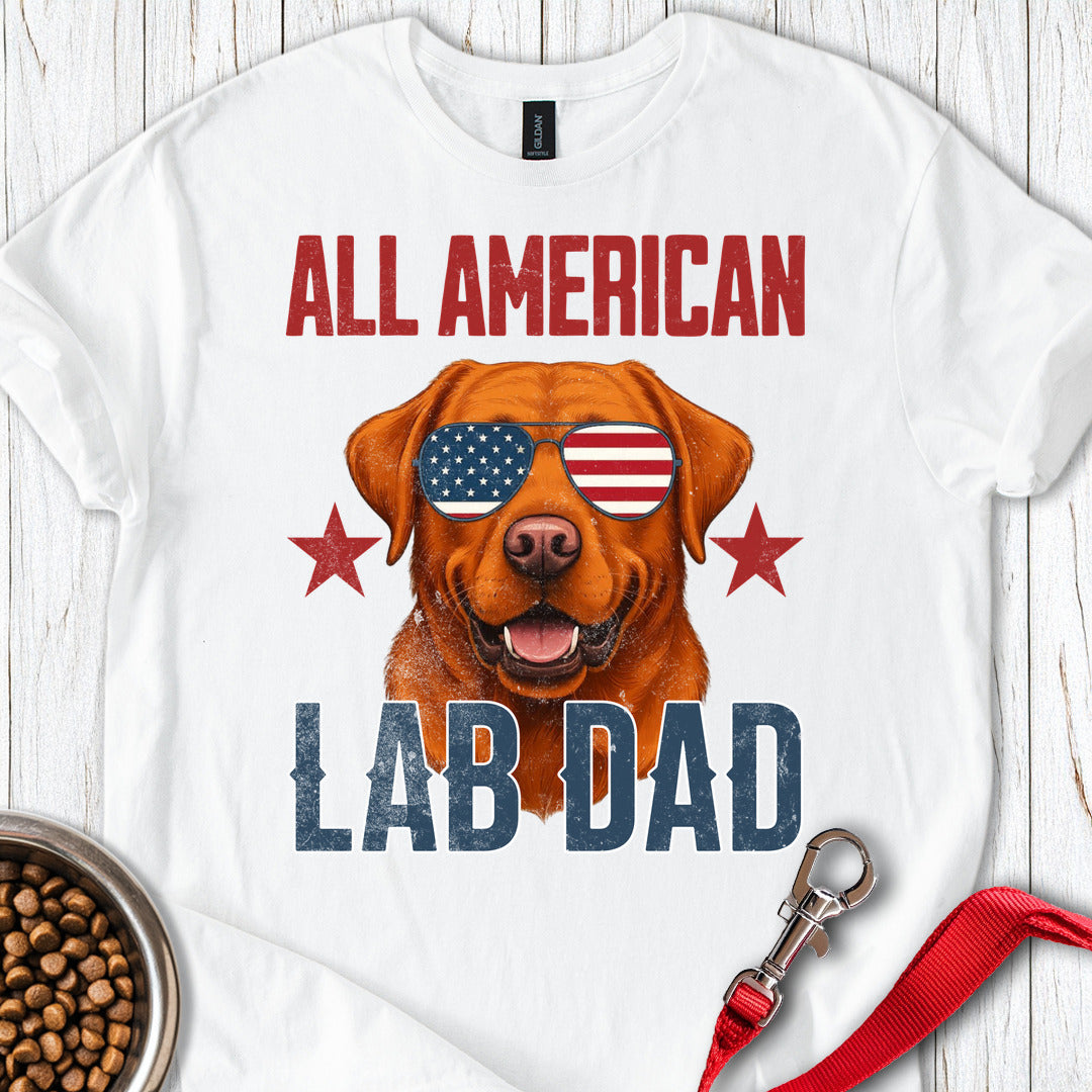All American Fox Red Lab Dad White