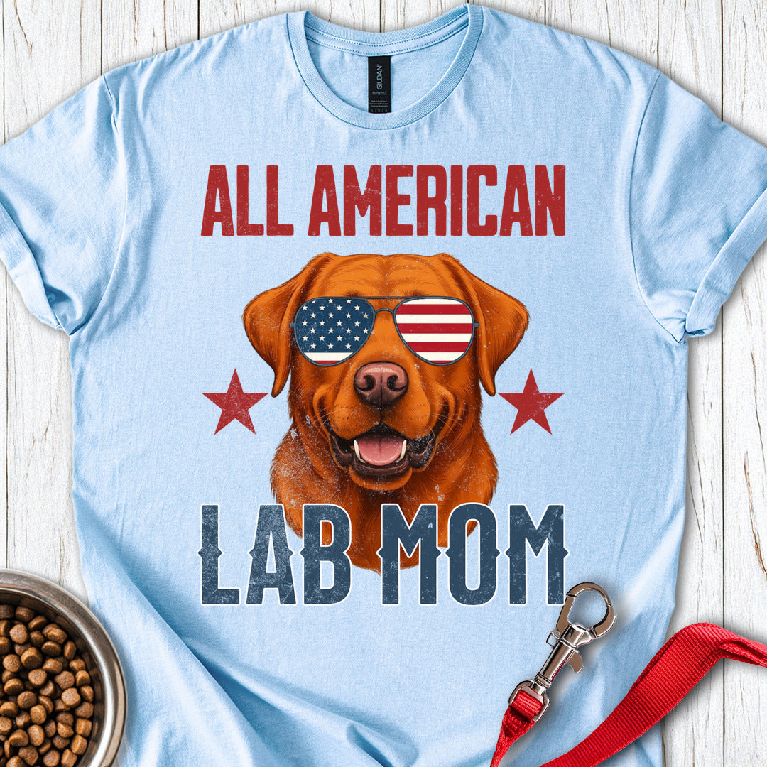 All American Fox Red Lab Mom Light Blue