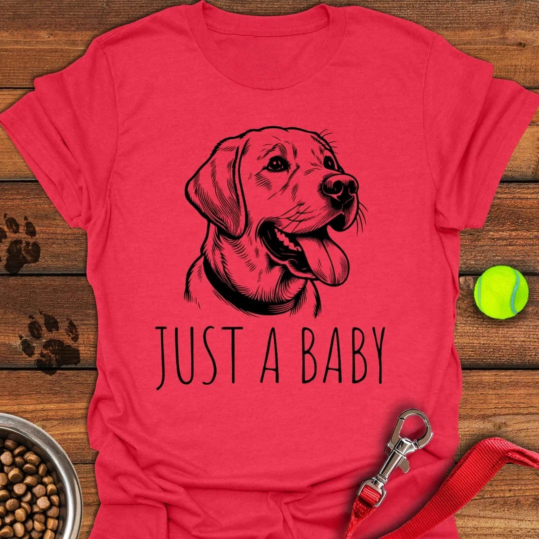 Just a Baby Labrador T-Shirt Heather Red