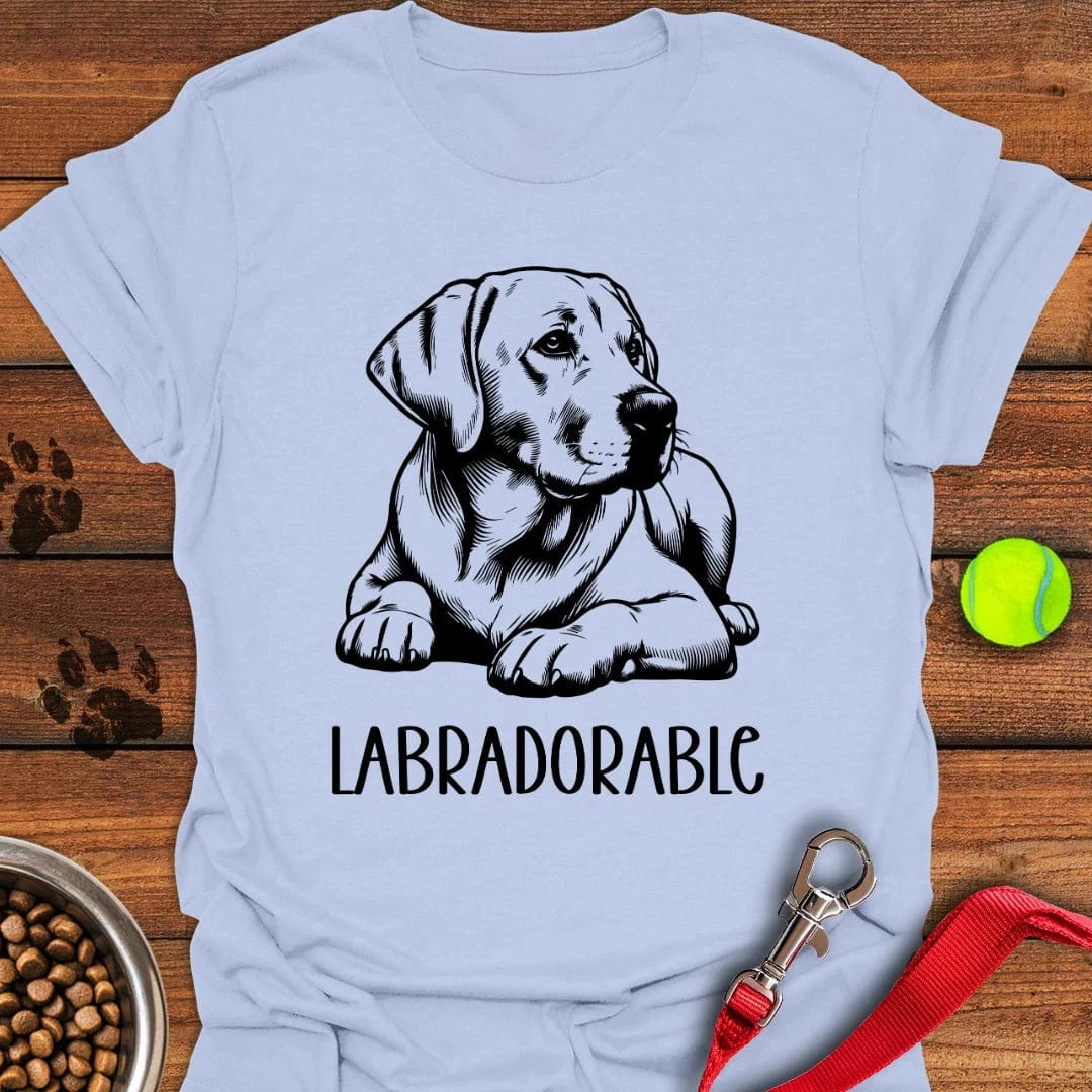 Labradorable Labrador T-Shirt Light Blue