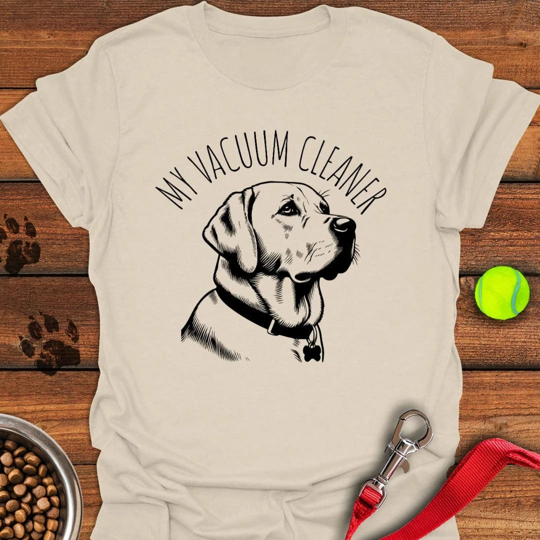 My Vacuum Cleaner Labrador T-Shirt Natural