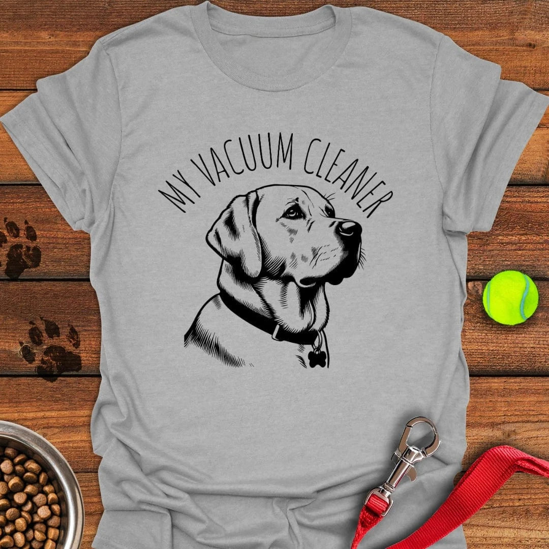 My Vacuum Cleaner Labrador T-Shirt Sport Grey