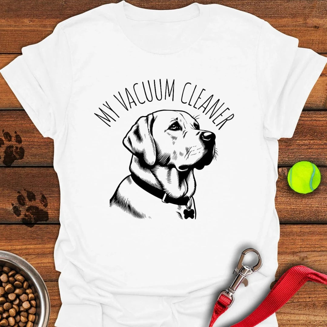 My Vacuum Cleaner Labrador T-Shirt White