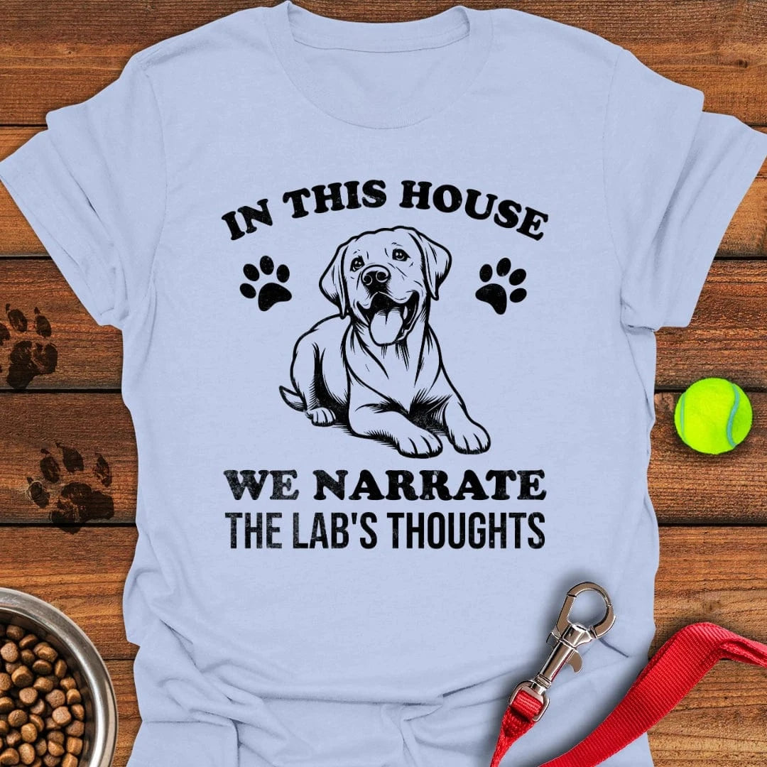 Narrate The Lab's Thoughts T-Shirt Light Blue