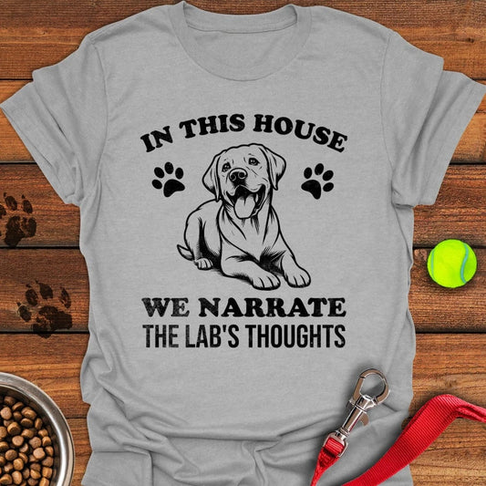 Narrate The Lab's Thoughts T-Shirt Sport Grey