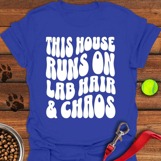 Labrador Hair Funny T-Shirt Royal