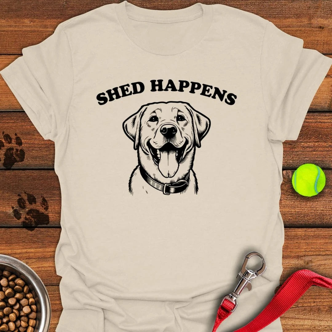 Shed Happens Labrador T-Shirt Natural