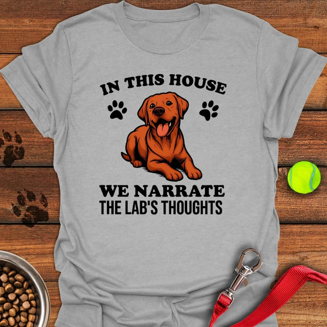 Fox Red Labrador Narrate T-Shirt Sport Grey