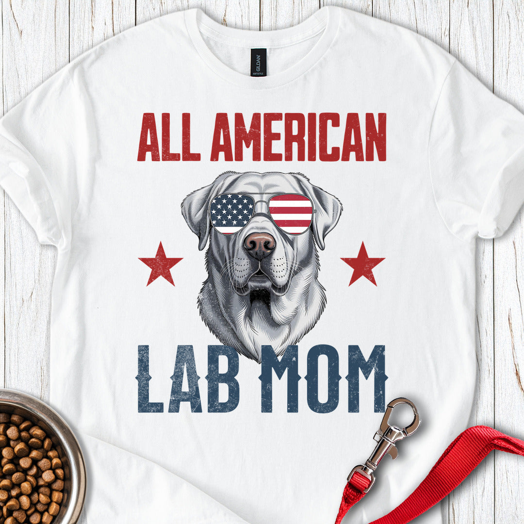 All American Silver Lab Mom White