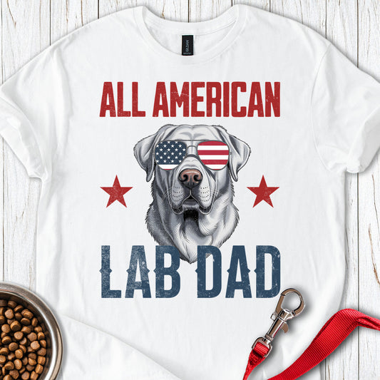 All American Silver Lab Mom White