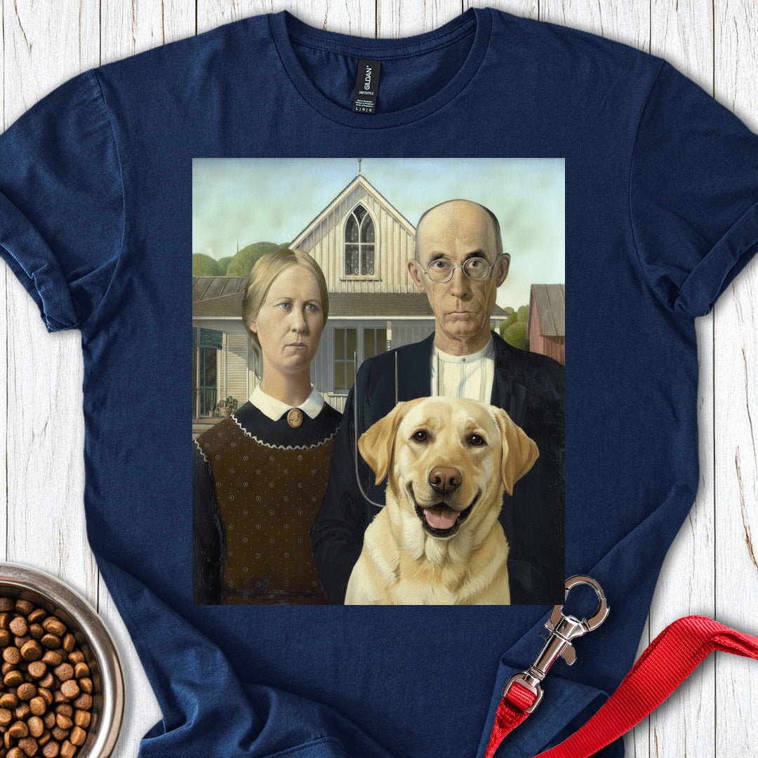 American Gothic Labrador Navy